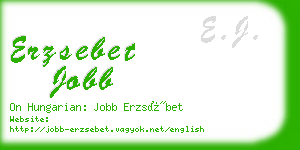 erzsebet jobb business card